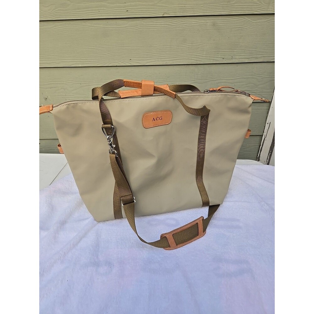 Jon Hart Design Daytripper Travel Bag Tote Green Monogramed ACG
